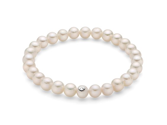 Bracciale Miluna Donna Giochi di perle in Oro bianco Perla PBR1666 - PBR1666